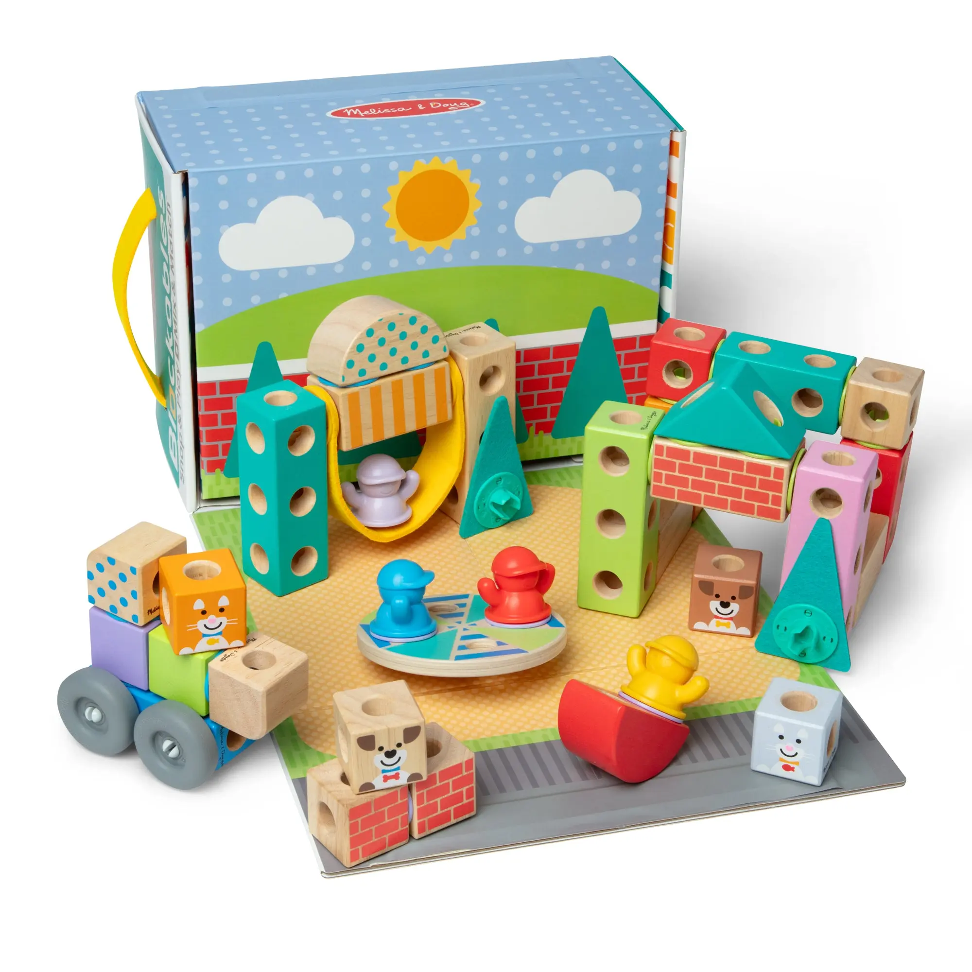 Blockables Town Play Set Wooden Toys for Construction Blockables Town Play Set Wooden Toys for Construction