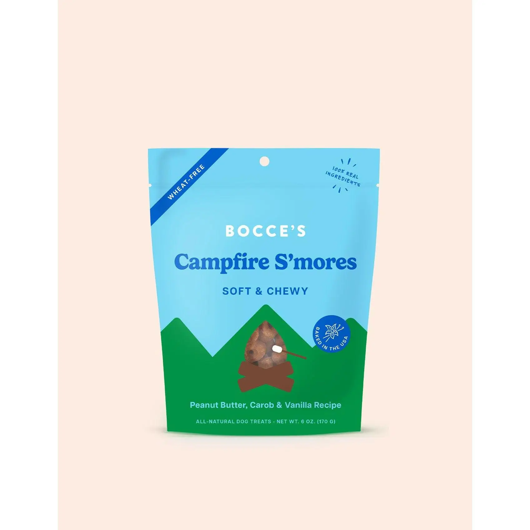 BOCCE'S Campfire S'mores Soft & Chewy Dog Treats