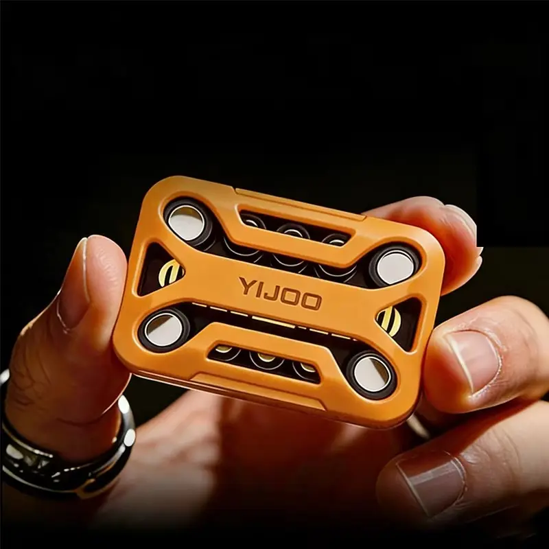Edc Stress Relief Toy, Sensory Fidget Tool, Unisex Metal Push Card, Desk Relaxation Game, Finger Fidgets, Stress Relief Fidgeting, Sensory Stress Reliever, No Battery Required, Perfect for Anxiety Relief & Fun Play