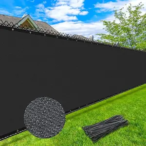 6X50FT Privacy Screen Fence, 170 GSM Heavy Duty Fencing Shade Cover with Brass Grommets, 90% Blockage Fence for Pool Garden Yard Backyard