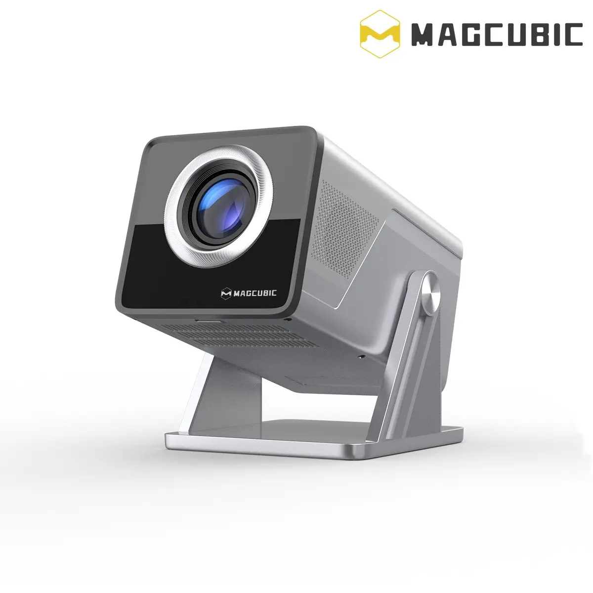 Magcubic X7 Video Projector with Speaker 1000ANSI Auto Focus Android 14.0 HiFi Speaker Auto Obstacle Avoidance & Fully Keystone Correction Dual WiFi6 BT5.4 Native 1080P 180° Rotatable Allwinner H726 High-End Home Cinema Audio Movie Night Connection
