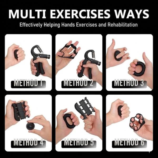 Adjustable Grip Strength Trainer Hand Exerciser 11-132 Lbs (5-60kg)1 Pack Adjustable Grip Strength Trainer Hand Exerciser 11-132 Lbs (5-60kg)1 Pack