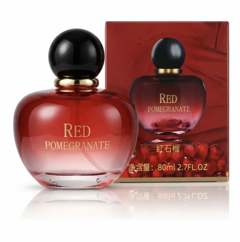 DIXIANGER Red Pomegranate Perfume 80ml Long Lasting Fruity Eau de Toilette For Women，Fruity Floral Scent | Lemon, Rose and Musk | Long-lasting fragrance, ideal as a gift for her | Fruity Floral Perfume，Women's Perfume | Ideal Gift