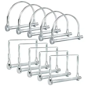 Pack of 10 Trailer Pin  2-3/4" x 1/4" (L x W)  Featuring PTO Pins, Lock Pins, Trailer Hitch Pins, and Shaft Locking Coupler Pins for Farm , Towing, Lawn Equipment and Hitches