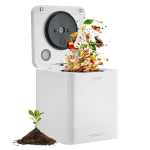 TikTokShopBlackFridayVEVOR Kitchen Composter, 5 L Electric Composter for Kitchen, Smart Countertop Composter Indoor, Kitchen Food Recycler with 2 Modes, Turn Food Waste into Natural Fertilizer with a Single Button