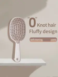 Quick Easy Clean Detangler Hairbrush Retractable Comb TPEE Hair Remover Brush Self Cleaning Hair Brush Hair Care Tool Detangling Hairbrush for Women