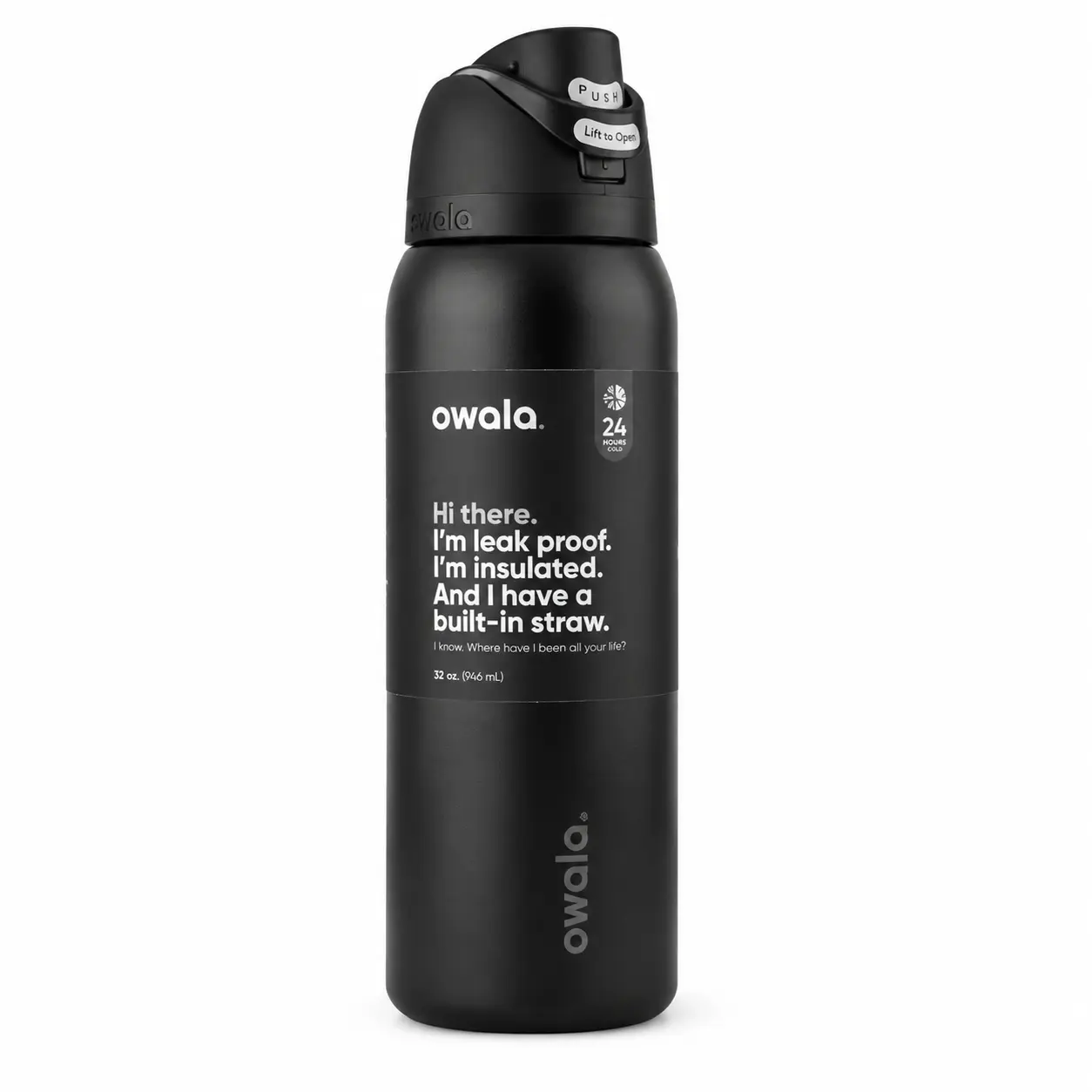 32 Oz Owala Stainless Steel Sports Water Bottle, Durable Reusable Bottle for Outdoor Activities