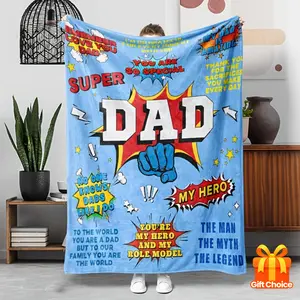 1PC flannel blanket for dad, gift blanket for men, nap blanket, throw blanket, sofa blanket, camping travel multi-purpose blanket
