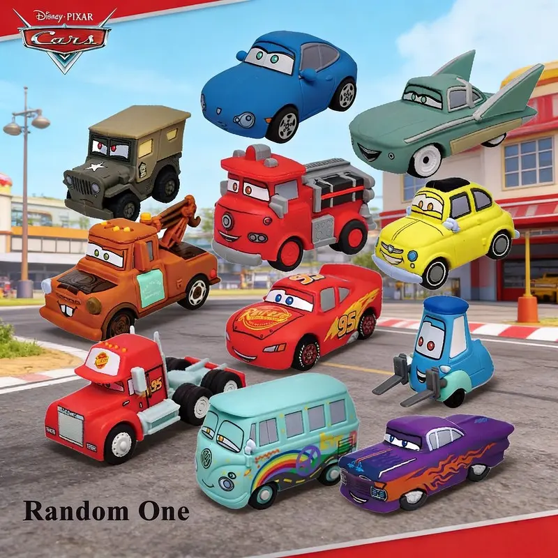 Disney Pixar Cars3 Blind Bag Keychain, 3D Collectible Clip, Holiday Decor, New Year Present, Officially Licensed, Keychain Series Figures, Keychain Surprise Collectibles, Cool Keychains, Blind Bag Keyring