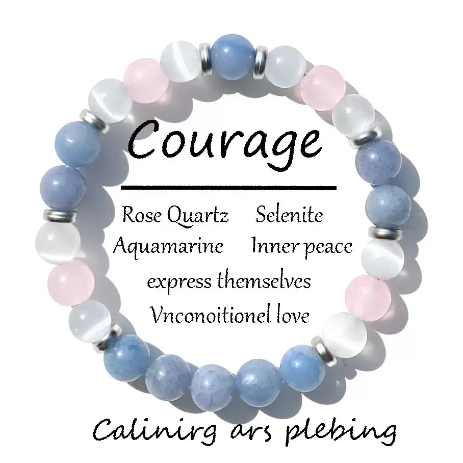 【Elegant】Blue pink high-quality crystal bracelet