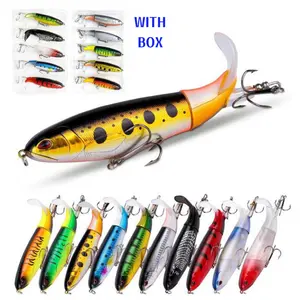 5/10PCS Artificial Fishing Lure, Simulation Fishing Lure with Hook, Fishing Accessories for Outdoor Fishing Equipment, Fishing Equipment, Fishing Lure Bait, Whopper Plopper, Swimbaits, Crankbaits, Dealforyoudays