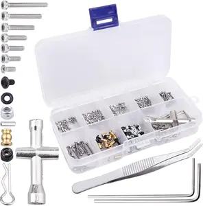 280 count SCX24 Screw Kit Screws Assortment Set Hardware Fasteners for Axial SCX24 Gladiator Chevrolet C10 Deadbolt B17 Betty  JLU CRC Bronco 1/24 CrawlerQuesear