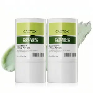CACTOX Pore Relief Multi Balm Stick (2 Pack) – Cooling Hydrating Pore Care Balm for Smooth-Looking Skin, 25g Each