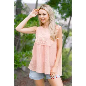 Melon Muse Embroidered Tank