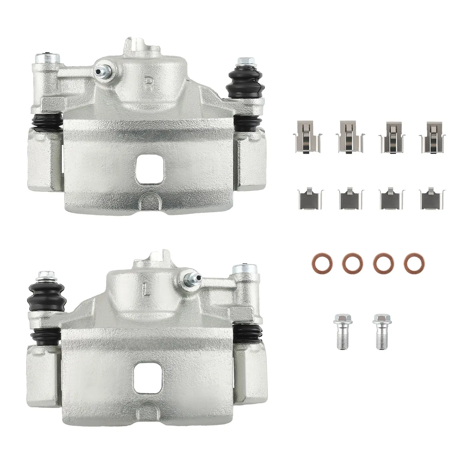 2x Front LeftRight Brake Caliper w/ Bracket compatible for Honda Civic HX 1997-2000