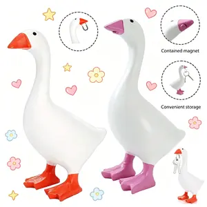 Desk Goose 7 inch Mini Desktop Goose Statue Decor for Living Room Bedroom Bookshelf Coffe Table and Office Display Gift for Friends and Family