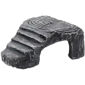 Reptile Basking Rock Tank Ornament Lizard Gecko Turtle Climbing Ladder Platform Toad Rest Hiding Cave