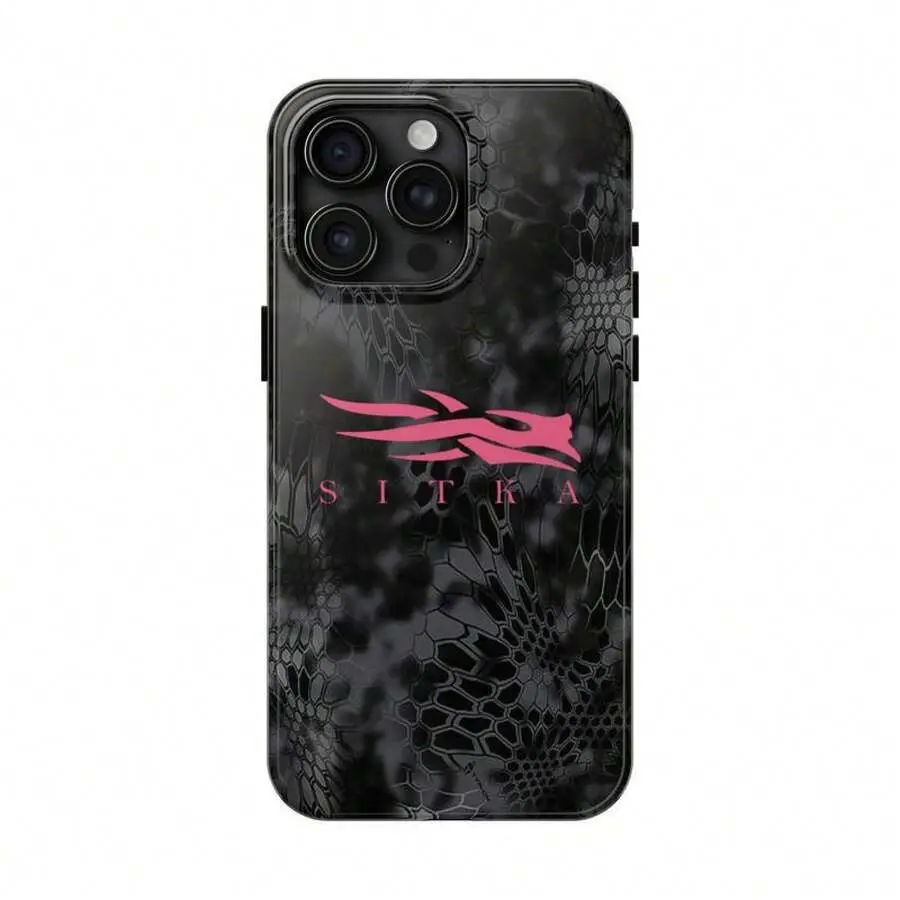 Pink Elevated Camo Smartphone Case - Shockproof, Durable Hunting Cover for iPhone 17 ProMax, Men's Protection Accessory Gift