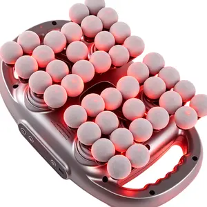 Quiet 42/12-Head Deep Tissue Massage Gun with Red Light Therapy, Multiple Modes for Muscle Pain Relief on Back Shoulders Legs & Foot, Adjustable for Daily Home Use, Perfect Gift for Friends & Family