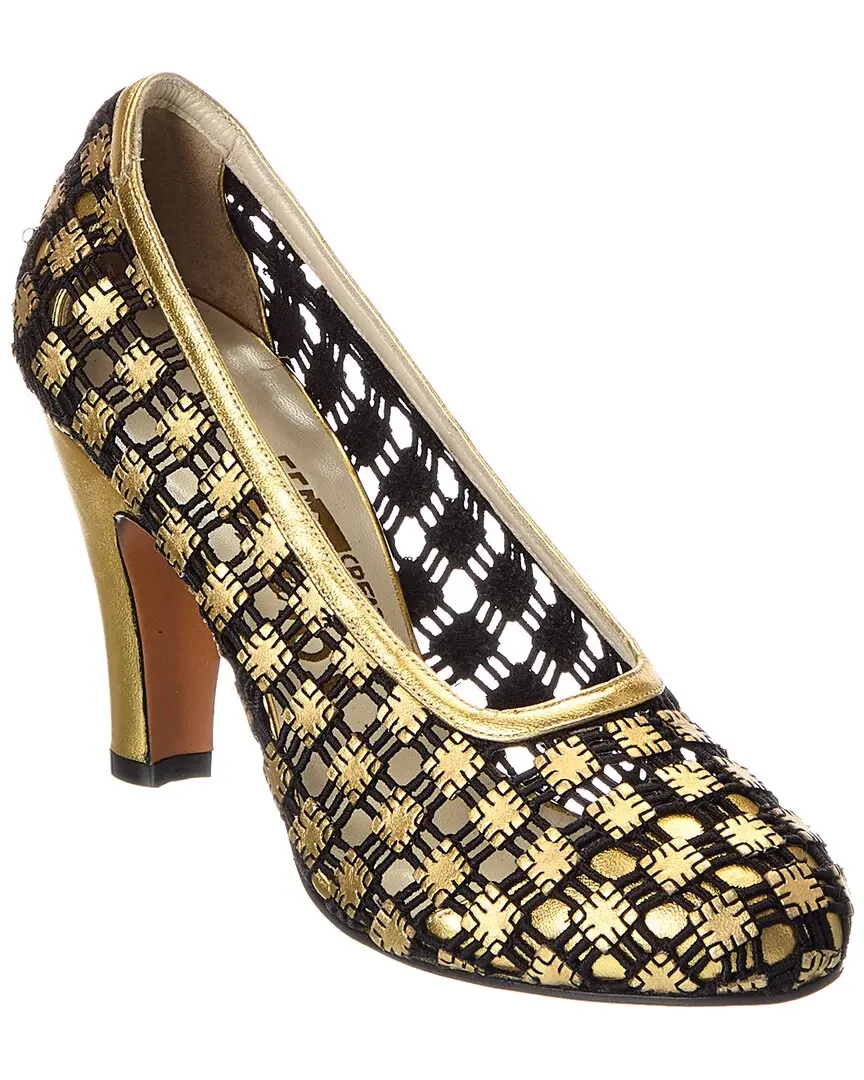 Ferragamo Archives 1930 Fantastica Leather Pump