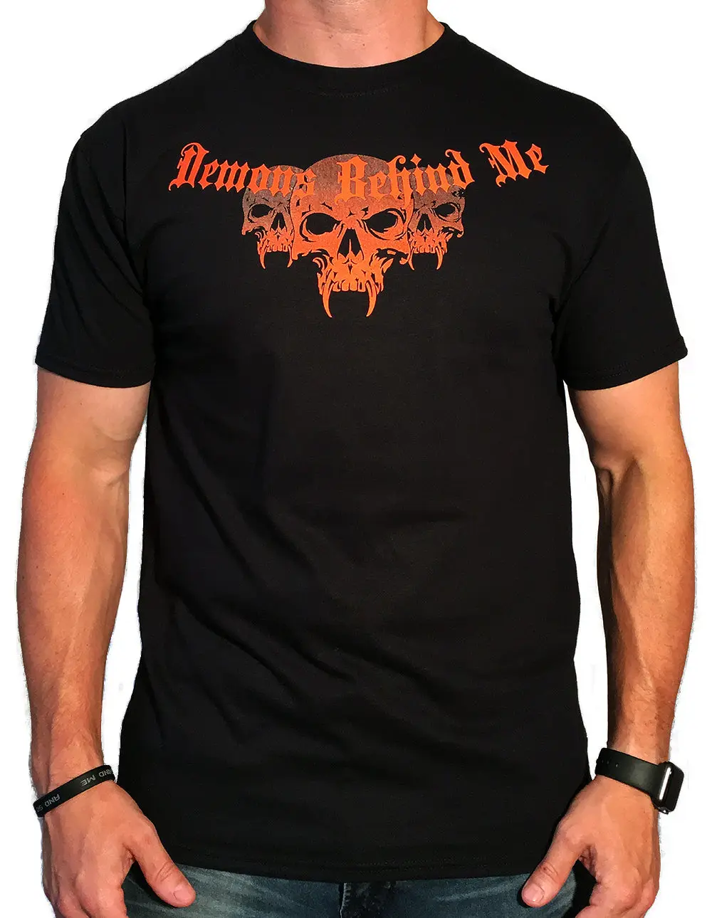 Men's Neon Orange Logo T-Shirt