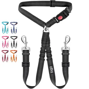 Pet Supplies Double Dog Leash, Coupler Lead, Dog Collar & Pet Safety Belt