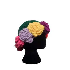 Handcrafted Spring Crochet Hat.