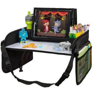 Lusso Gear Travel Tray for Kids- Compact Lap Tray for Mess-Free Snacking and Play On-the-Go