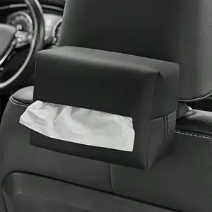 Car Tissue Box, Car Seat Back Tissue Holder, Car Armrest Tissue Bag, Car Tissue Dispenser, Universal Car Interior Accessories for Car Stowing & Tidying