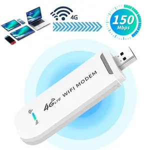 4G LTE Wireless Hotspot, 150Mbps High Speed Pocket Hotspot, Encrypted Network, Supports 10 Devices, USB Powered, Plug & Play for Europe Travel, Office & Camping