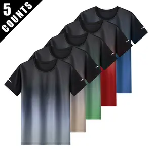 Men's casual sports T-shirt, summer quick-drying fabric men's sports shirt, stretch and breathable men's fitness training top short-sleeved T-shirt, suitable for sports, outdoor and casual wear. Suitable for workout, running and exercise wear, as a gift.