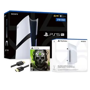 PlayStation 5 Pro 3TB SSD Console with Disc Drive, Wireless Controller and Call of Duty Modern Warfare II - CFI-7019 PS5 Pro