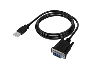 Sabrent USB 2.0 to Serial (9-Pin) DB-9 RS-232 Adapter Cable 6 ft. Cable with Thumbscrews Connectors (CB-FTDI)