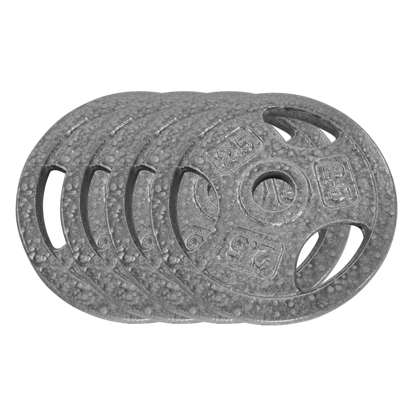 Garvee Cast Iron Weight Plates Set with 1-Inch Diameter, Available in 2.5, 5, 10, and 25 LBS Bumper Plates, Ideal for Home Gym, Strength Training, and Weightlifting, Offered in Multiple Set Options