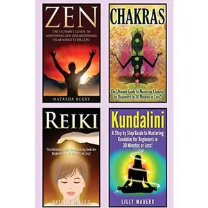 USED Book - Chakras: Chakras, Zen, Reiki and Kundalini 4 in 1 Box Set: Book 1: Chakras + Book 2: Zen + Book 3: Reiki + Book 4: Kundalini by Porterson, Jenny (Paperback) - english