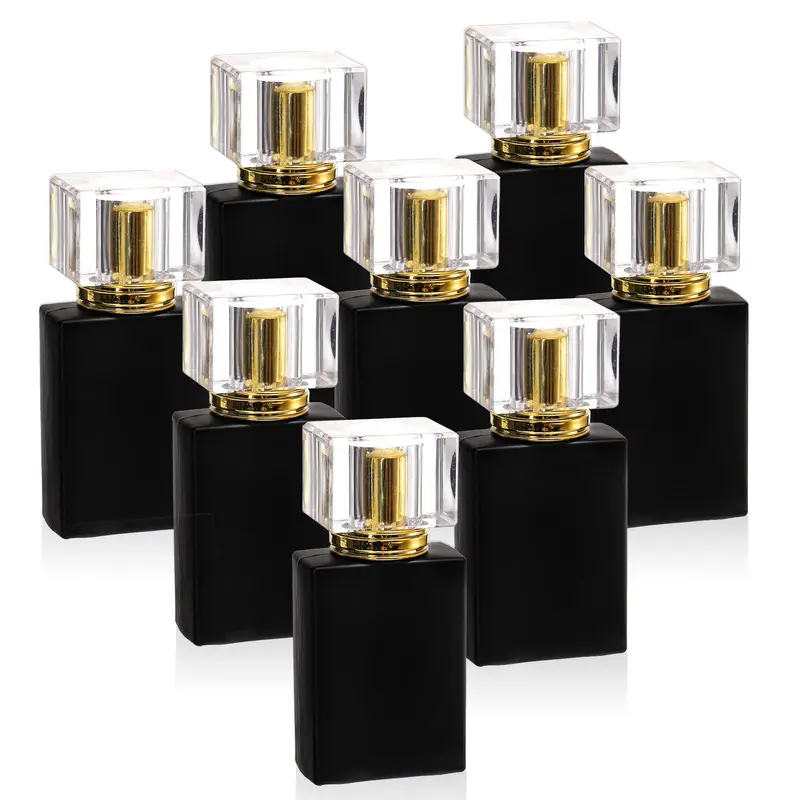 Portable Refillable Empty Perfume Bottle, 8pcs/set Glass Spray Bottle, Perfume Atomizer Bottle, Perfume Dispenser Bottle, Makeup Container Set, Makeup Tool for Women, Cosmetic Tools