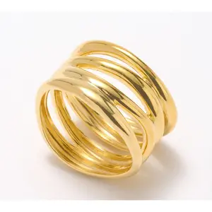 UltraFine 950 Silver Polished Multistrand Ring