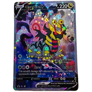 HELP! Plantlkton Kidnapped Gary and fused him with Giratina! Garytina V in Star Pattern Holo Standard Size Display Card