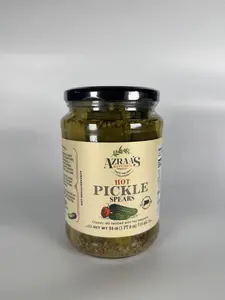 Azraas kitchen Hot Pickles Spears 24oz