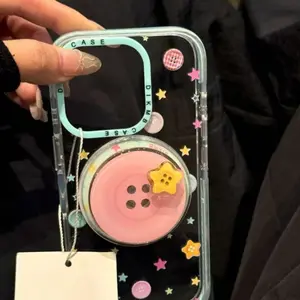 Button Star Magnetic Cell Phone Stand, Cute Mobile Accessories, Extendable Foldable Detachable Design, Perfect Christmas Gift, Phone Grip Holder, Magnetic Cellphone Stand