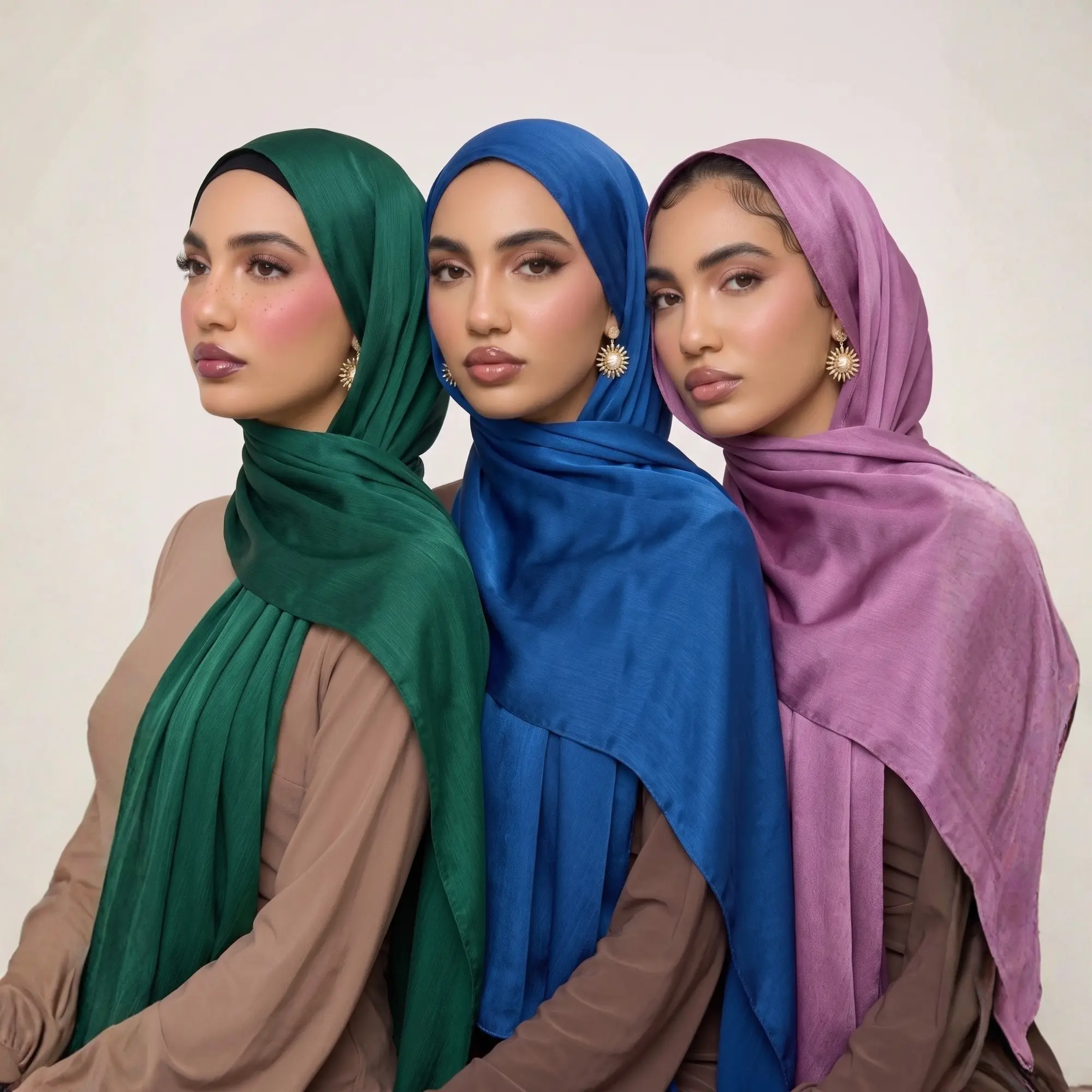 Premium Satin Silk Hijab Scarf & Dupatta for Women | Soft Luxury Satin Wrap