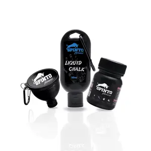 SPINTO Gym Power Bundle – Smelling Salts, Liquid Chalk for Better Grip & Protein Funnel | Boost Energy, Focus & Strength | Workout & Powerlifting Kit