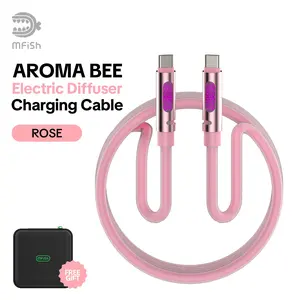 mfish AROMA BEE Aromatherapy 240W USB C To C Fast Charging Cable 6ft, Type C Fast Charging Cable Compatible with iPhone 15/16 MacBook, iPad
