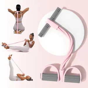 ZENROUS 2.0 Sit-up Resistance Machine, Yoga Resistance Band, Foot Pedal Resistance Band, Suitable for Sit-ups and Stretching, Applicable for Full-body Strength Training, Home Workout Equipment