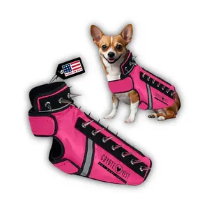 SpikeVest by CoyoteVest - Dog Harness Vest for Small Dogs, Reflective Dog Vest with Spikes to Shield Your pet from Coyotes, Raptor and Animal Attacks, Anti Hawk Vest, Made in USA