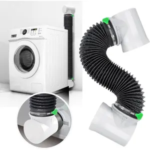 Dryer Vent Hose For Tight Space,Indoor Dryer Vent, Dryer Hose Vent Kit,90 Degree Dryer Vent Elbow,Dryer Vent Connector Kit,Dryer Vent Duct, Dryer Vent Adapter, Dryer Vent Vacuum Hose Attachment