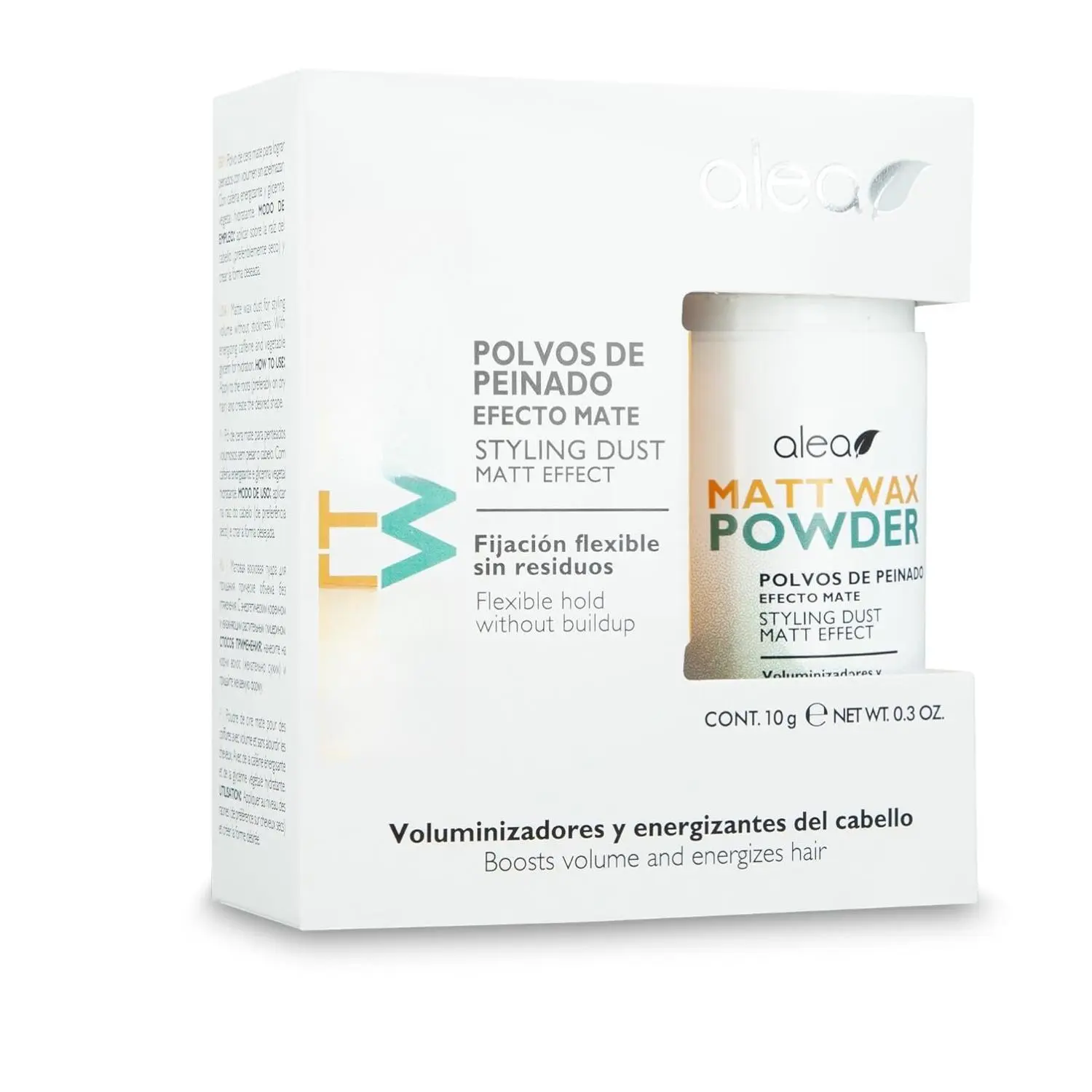 ALEA - Hair Styling Powder - Matt Wax Powder - 10 g - Matte Effect - Flexible Hold with No Residue - Adds Volume Without Weighing Hair Down - Energizing Effect - Long-Lasting Natural Definition