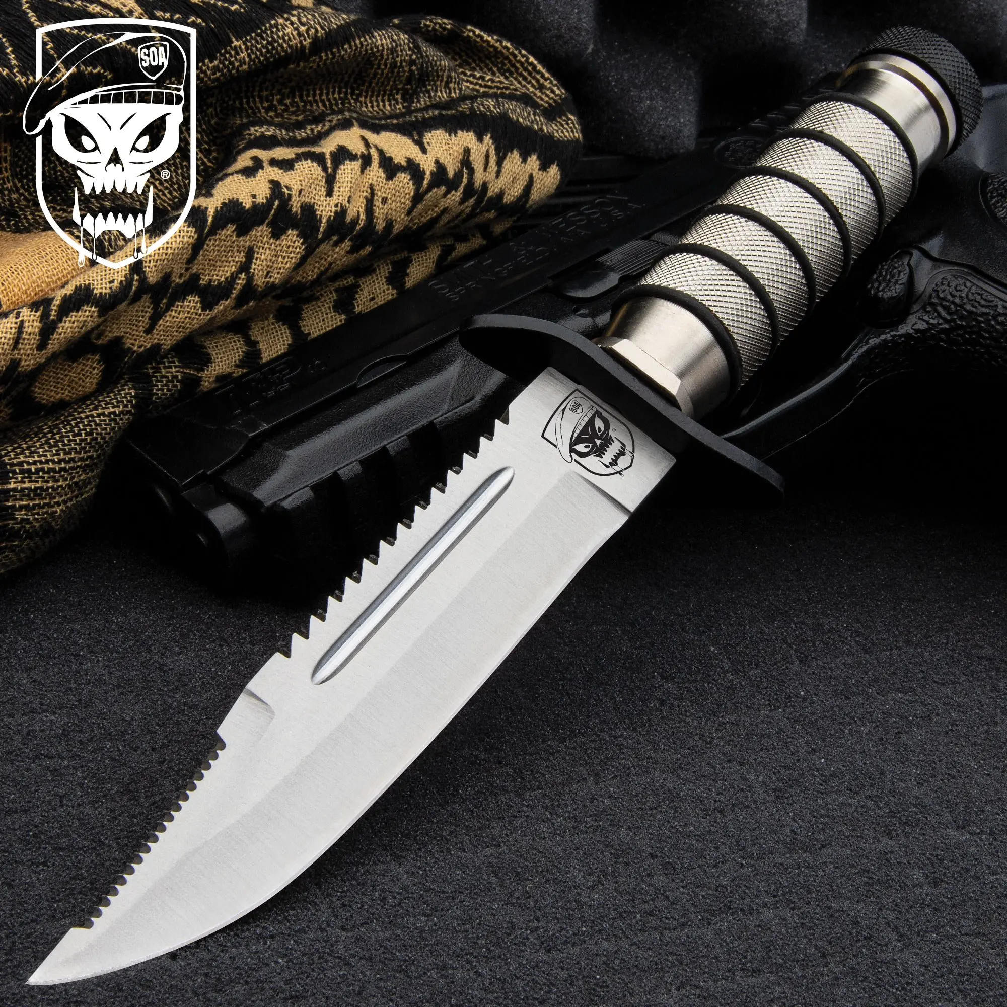 SOA Tactical Survival Knife & Sheath