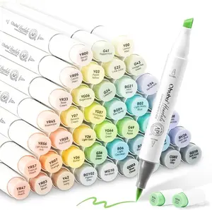 Ohuhu Markers: Dual Tips - 104 Colors / 36 Colors / 48 Colors - Double Tipped Alcohol Based Art Marker Set for Artist Adults Coloring Illustration - Acrylic / Alcohol / Sketchbook Series of Ohuhuart- Inventory Clearance