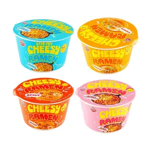 OTTOGI Cheddar Cheese Ramen Bundle - 4 Flavors Korean Instant Noodles, Spicy Cheese, Mascarpone, Popular Snack, Quick Meal